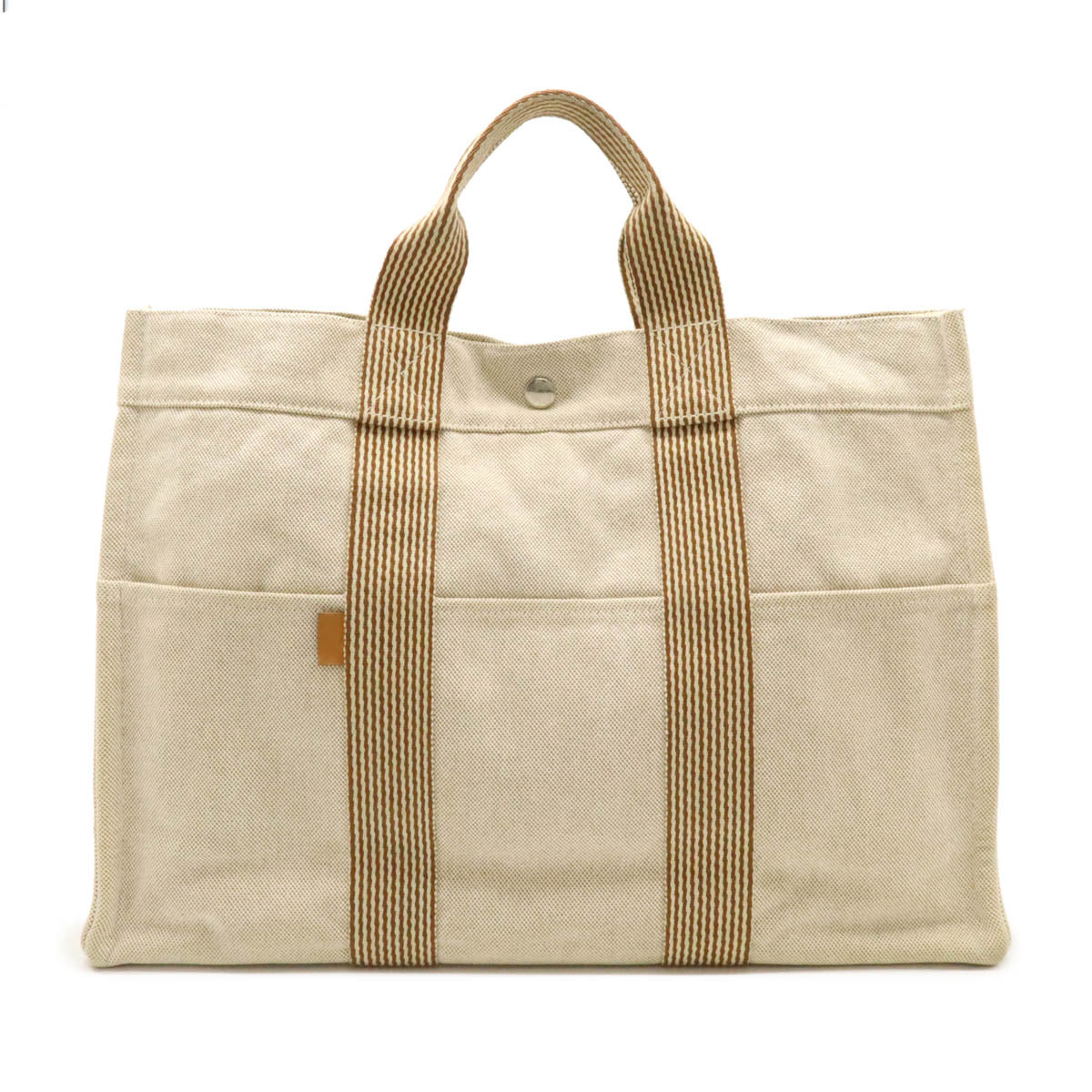 Hermes New Fourre Tout Canvas Tote Bag