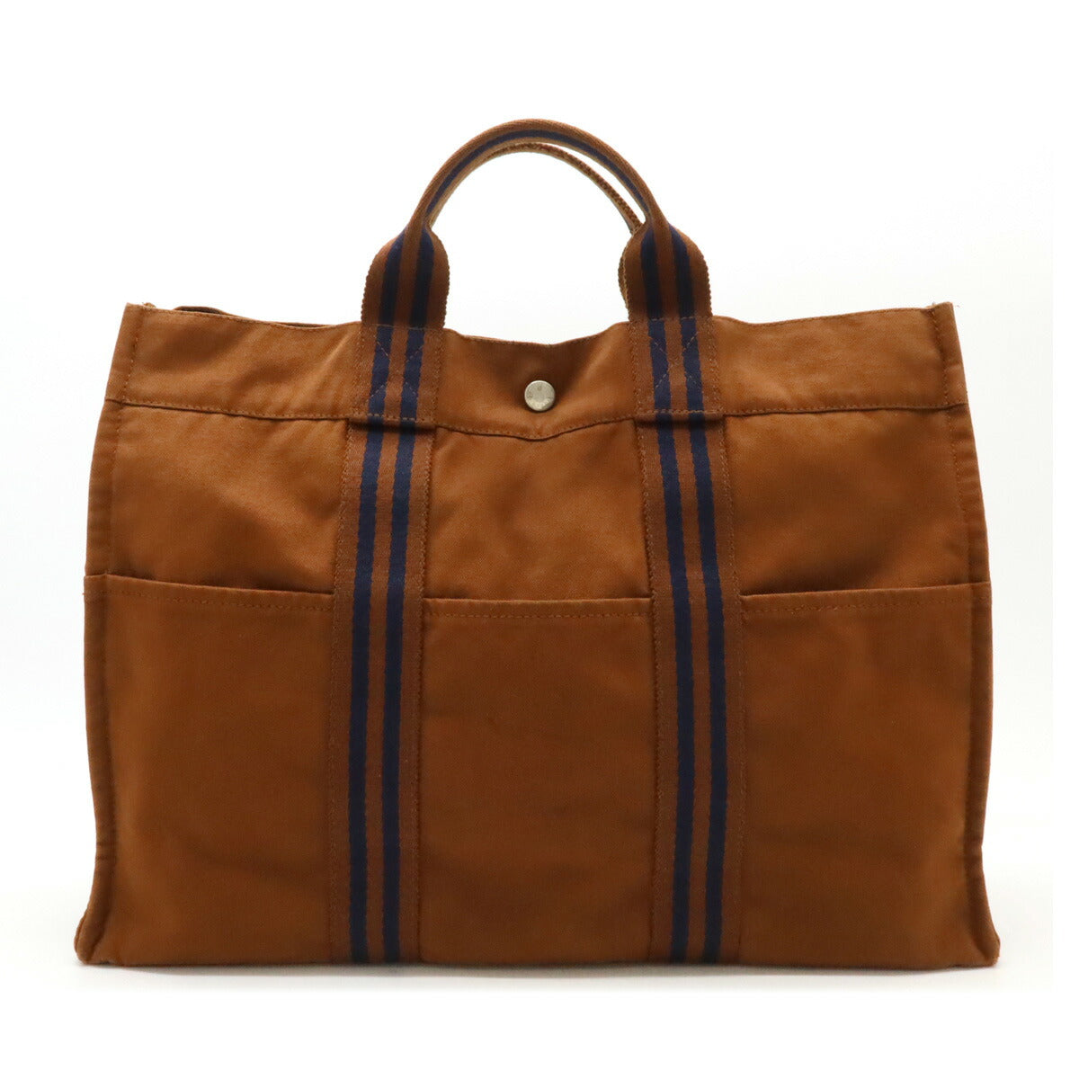 Hermes Her Line Canvas Tote Bag