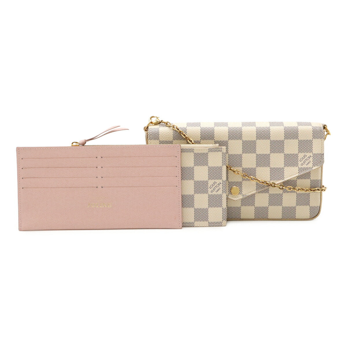 Louis Vuitton Pochette Felicie Damier Azur 2way Shoulder Bag