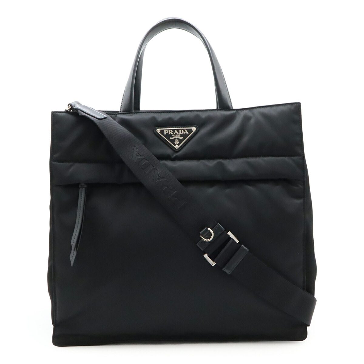 Prada TESSUTO+VITELLO 2way tote bag