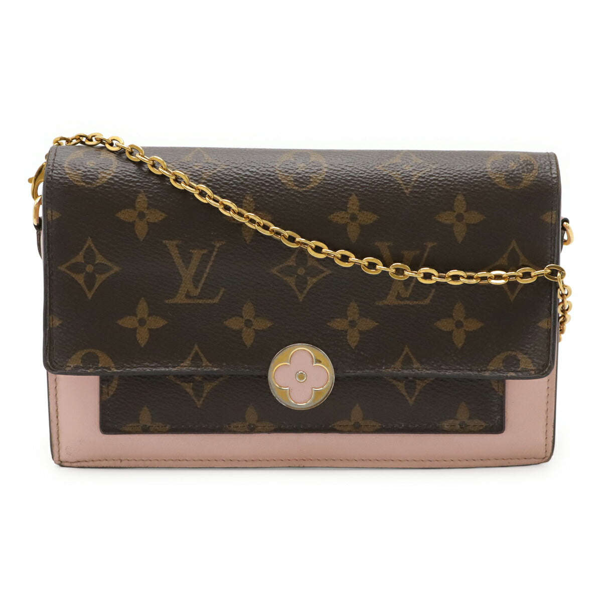 Louis Vuitton Portefeuille Flore Monogram 2way Shoulder Bag