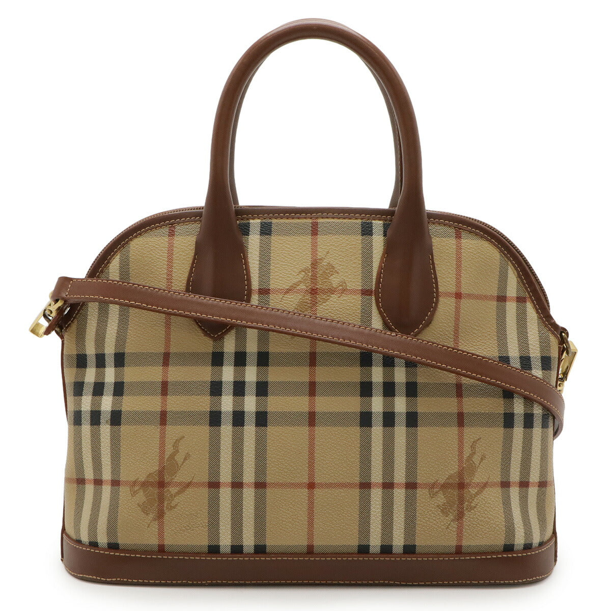 Burberry Check Coated Canvas 2way Bag