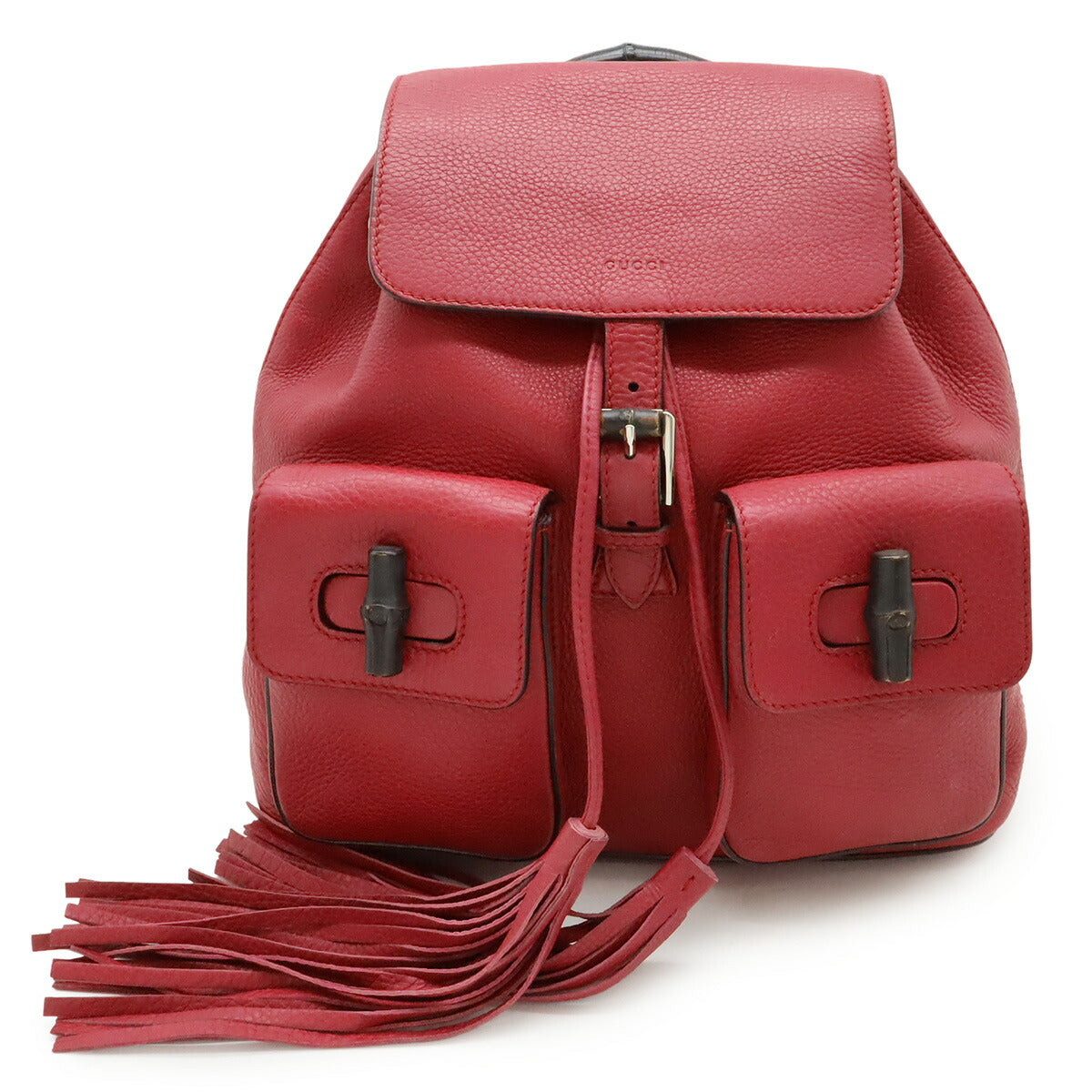 Gucci Leather Bamboo Backpack