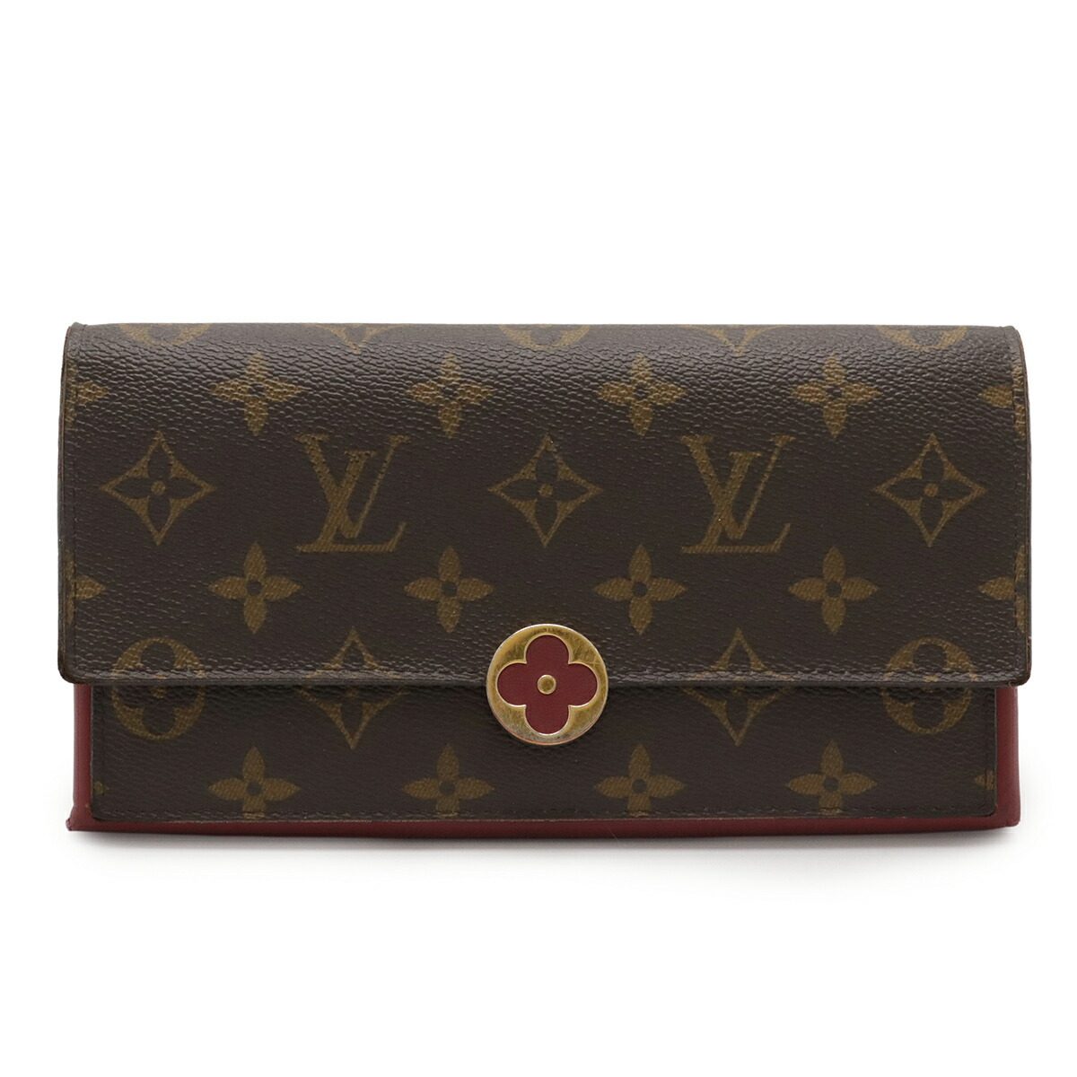 Louis Vuitton Portefeuille Flore Monogram Long Wallet
