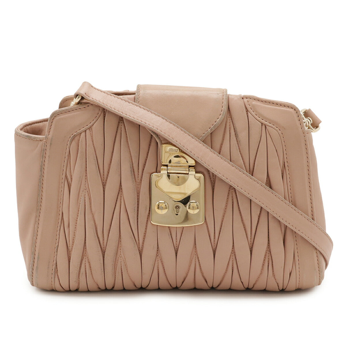 Miu Miu Matelassé Leather 2way Shoulder Bag