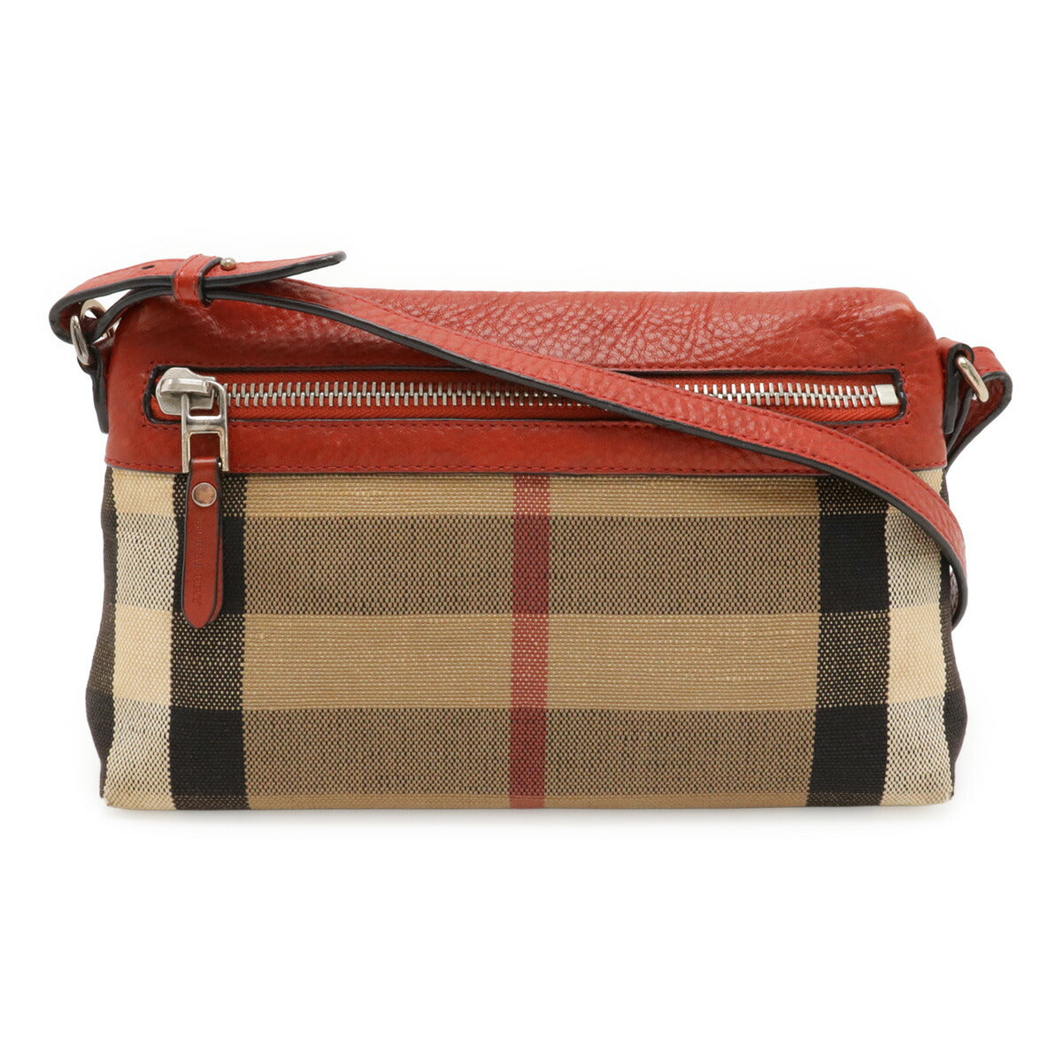 Burberry Check Canvas Leather 2way Shoulder Bag