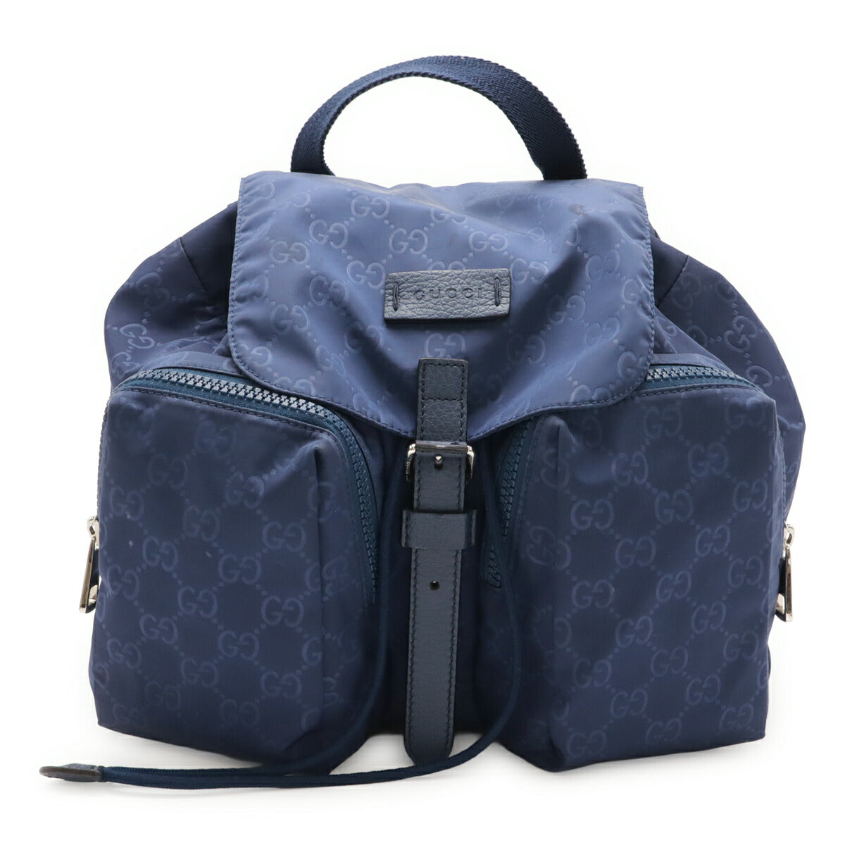 Gucci GG Nylon Leather Backpack