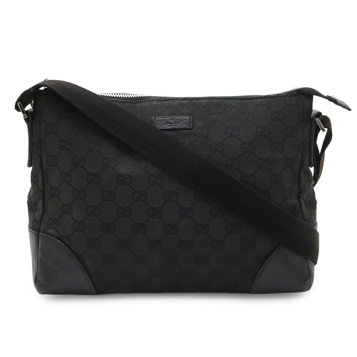 Gucci GG Canvas Leather Shoulder Bag