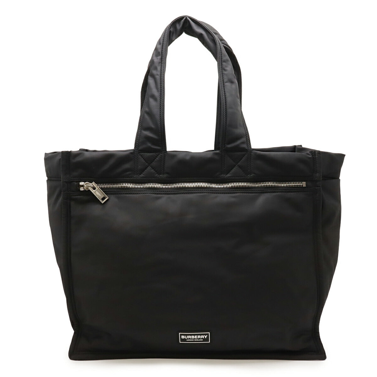 Burberry Nylon Leather Tote Bag