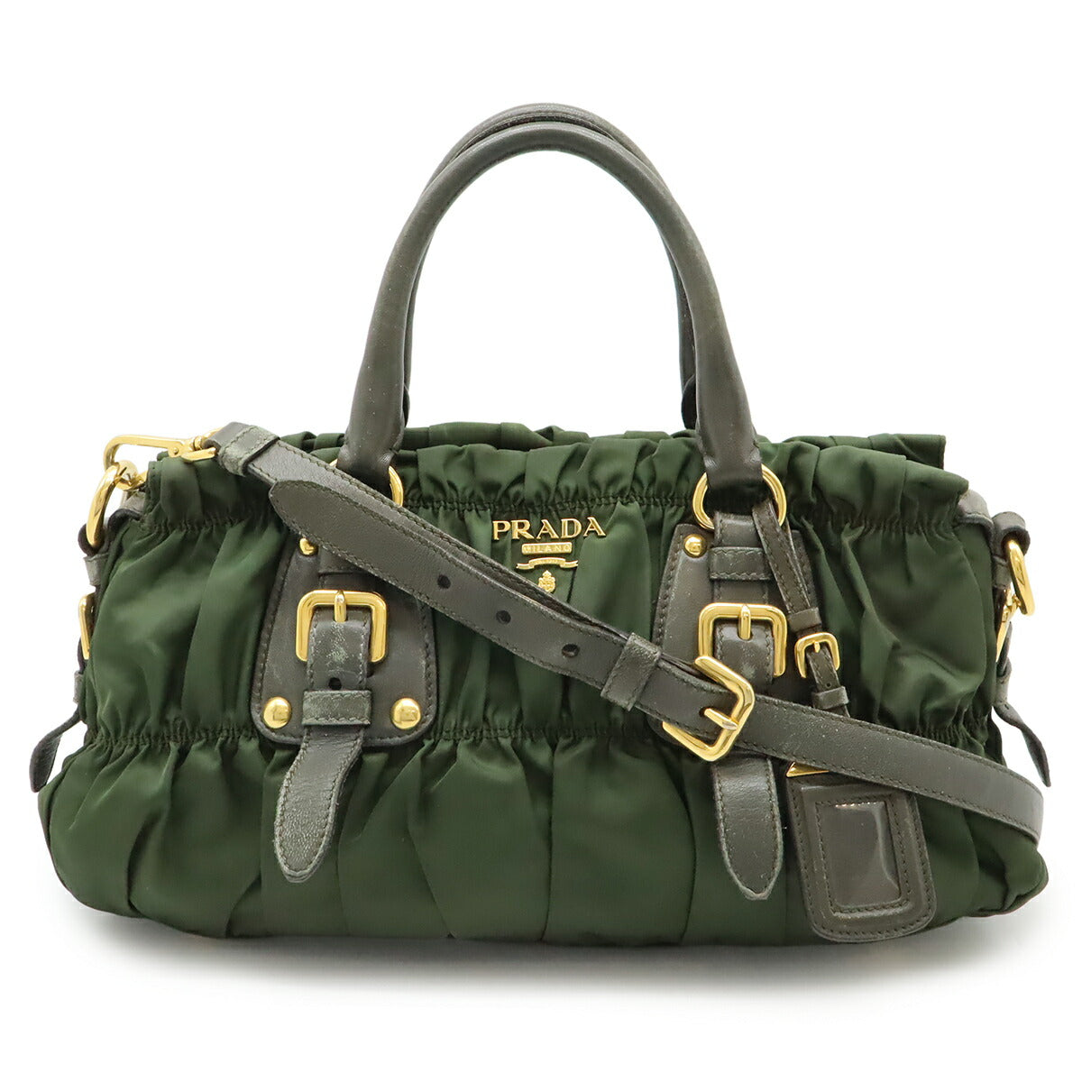 Prada Gather Nylon 2way Bag