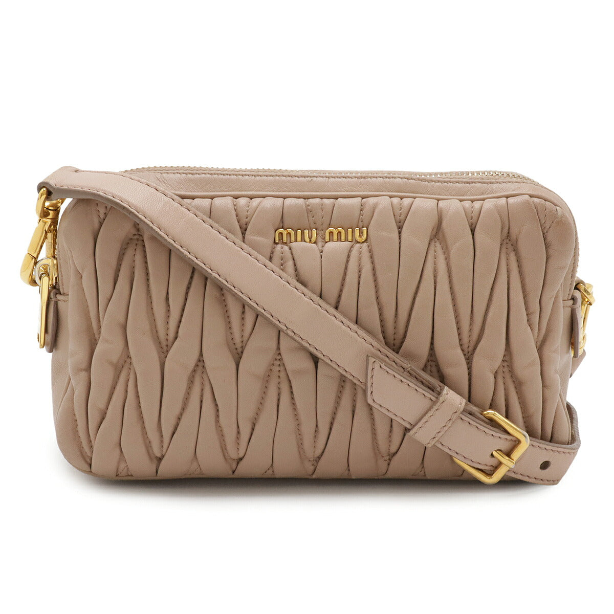 Miu Miu Matelassé Leather 2way Shoulder Bag