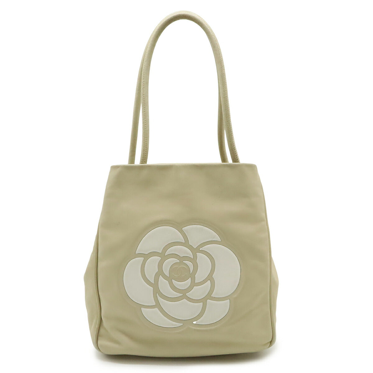 Chanel Camellia Logo Leather 2way Bag