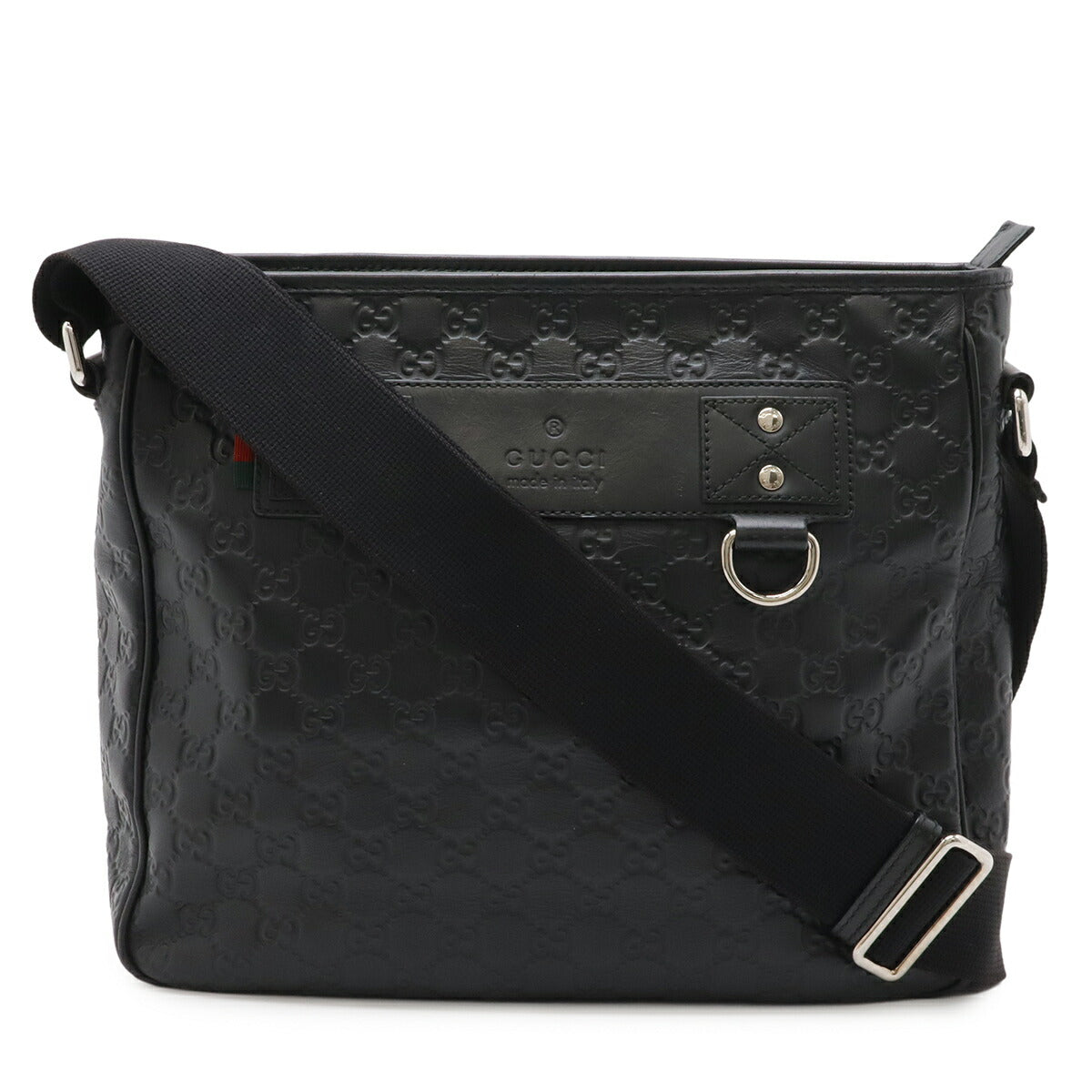 Gucci GG Rubber Coated Leather Shoulder Bag