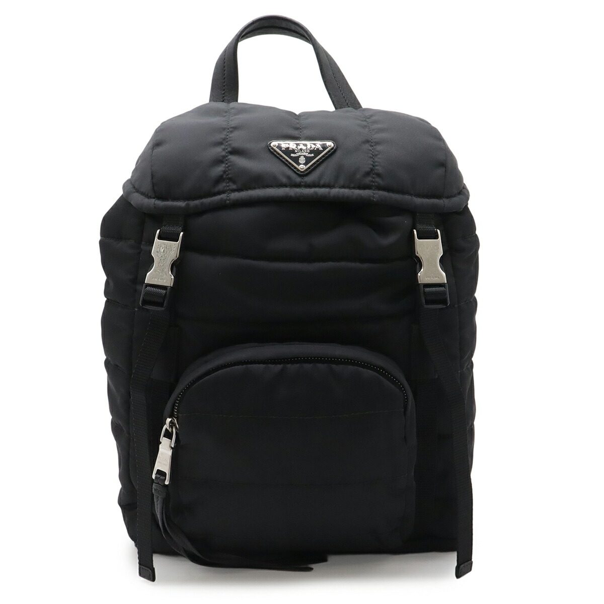 Prada Quilted Nylon Leather Backpack