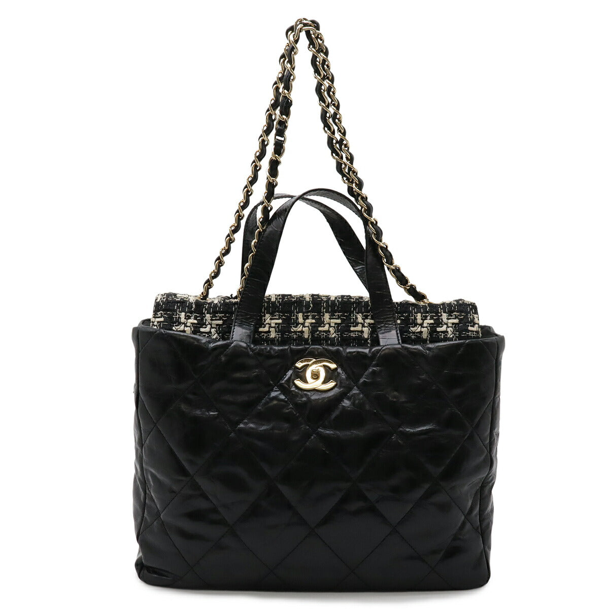 Chanel Portobello Leather Quilted 2way Tote Bag