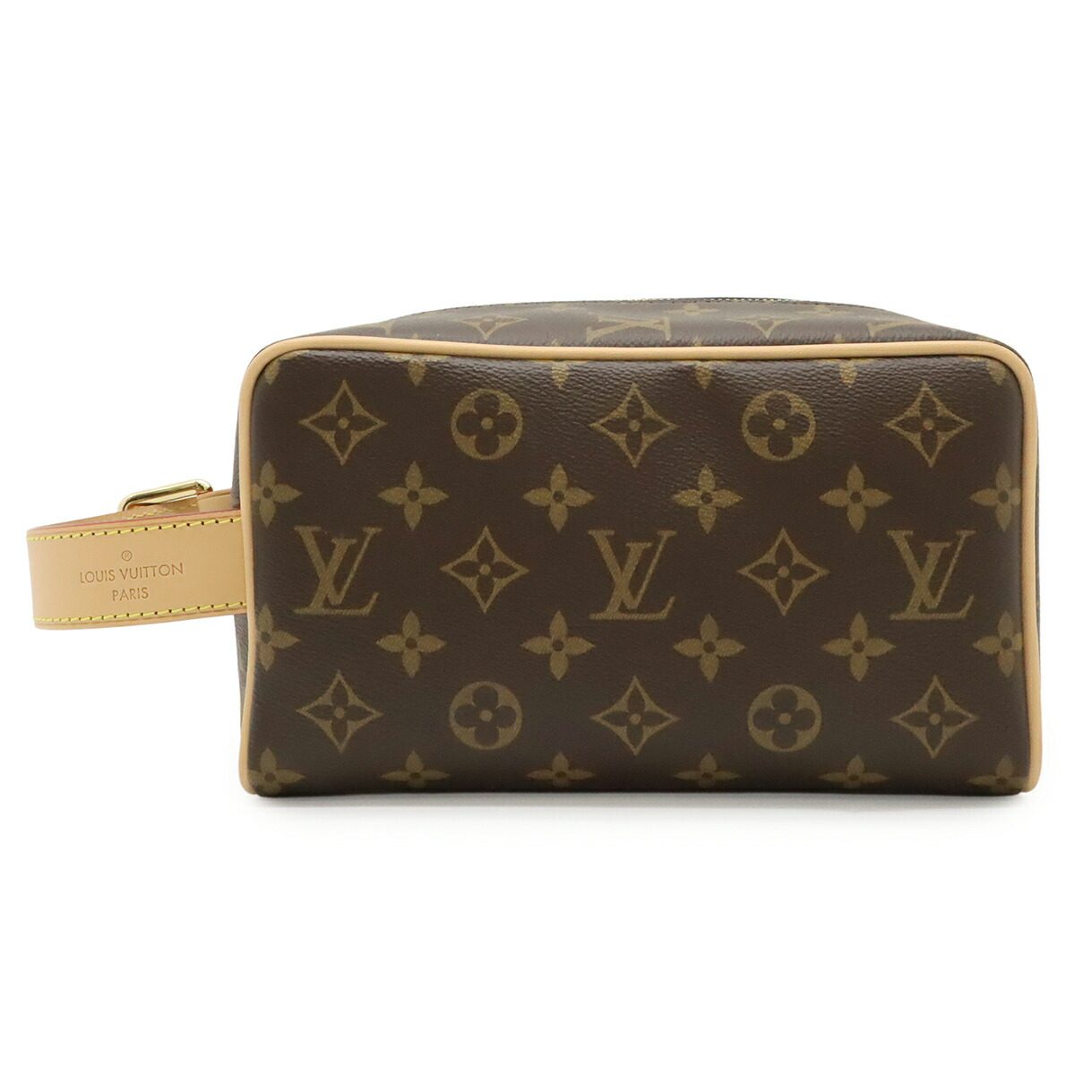 Louis Vuitton Locker Dopp Kit Monogram Clutch Bag