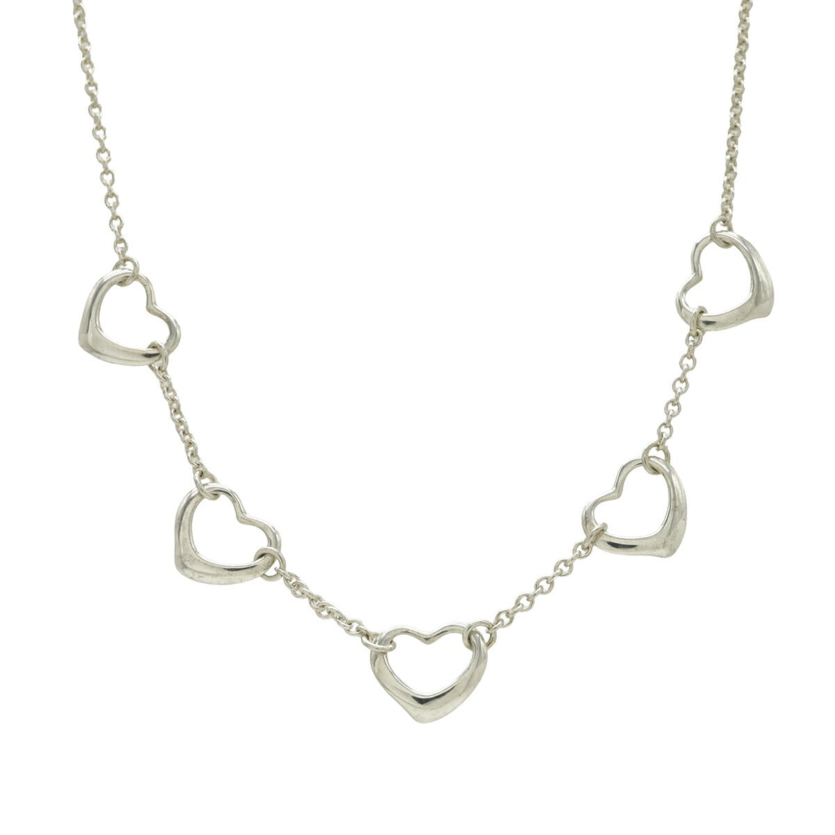 Tiffany & Co. Elsa Peretti Open Heart Silver Necklace