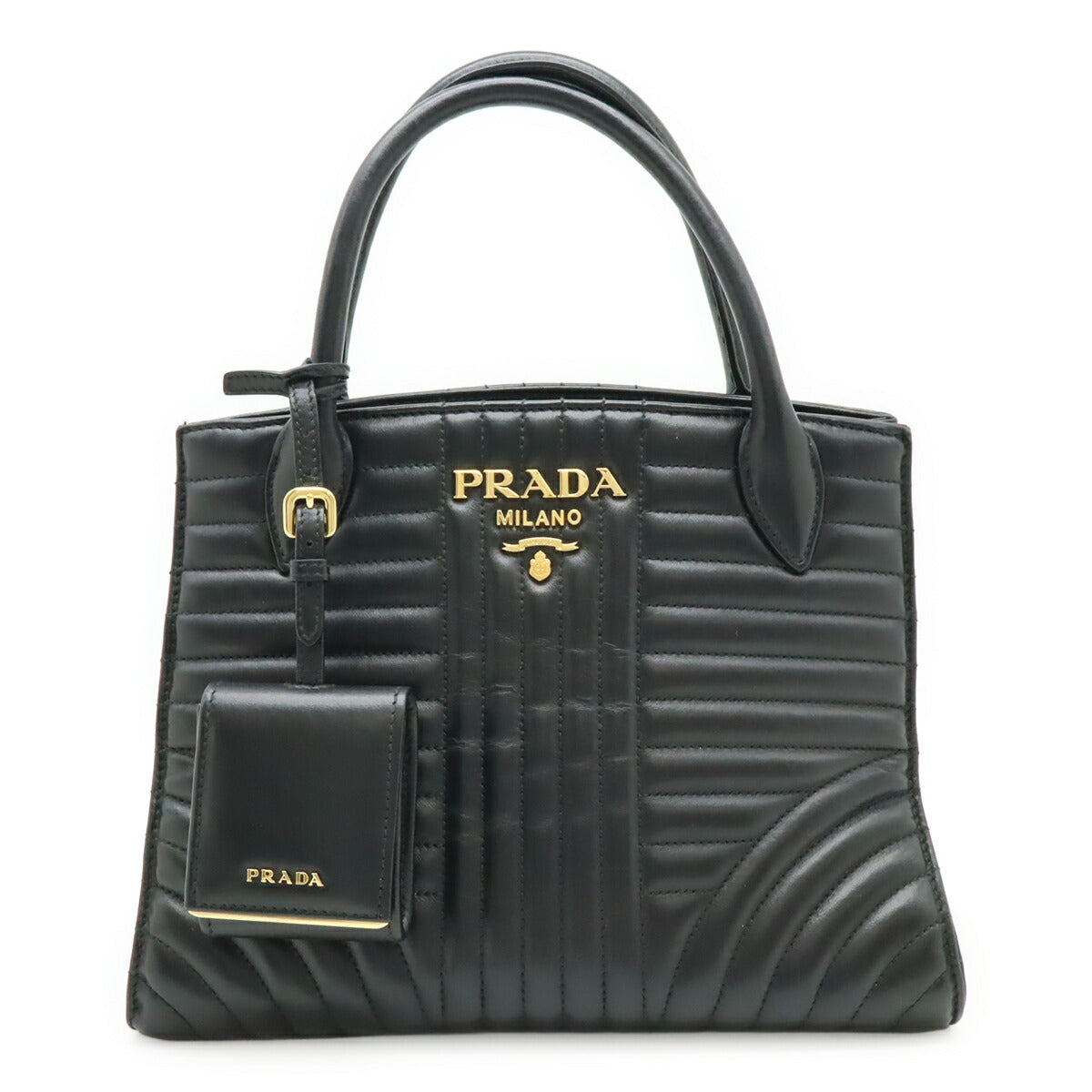 Prada Diagramme Leather Handbag
