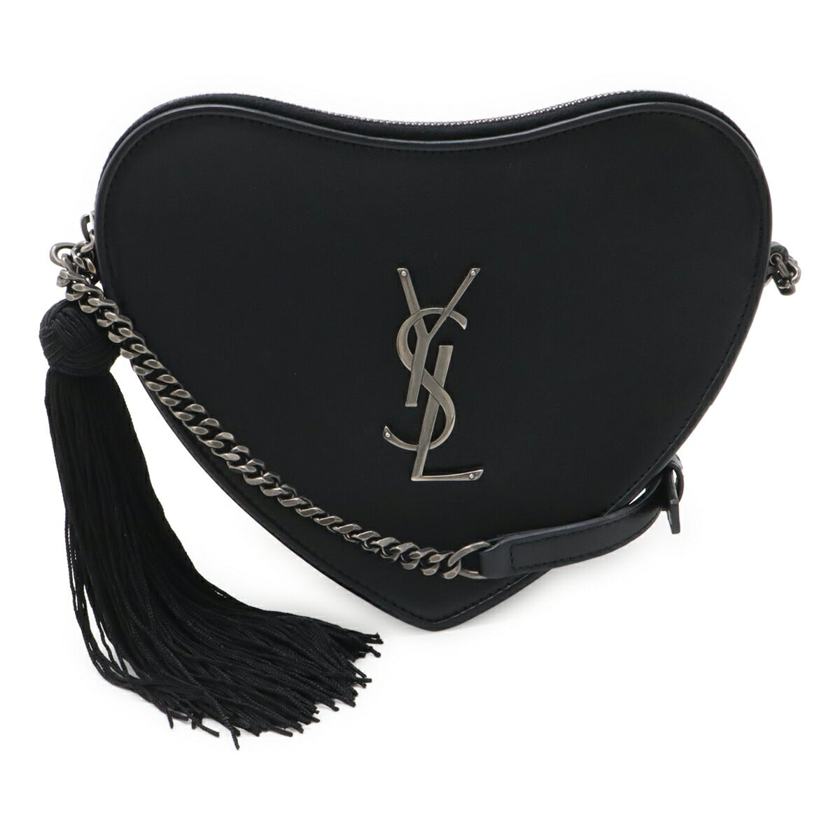 Saint Laurent Paris Heart Leather Shoulder Bag