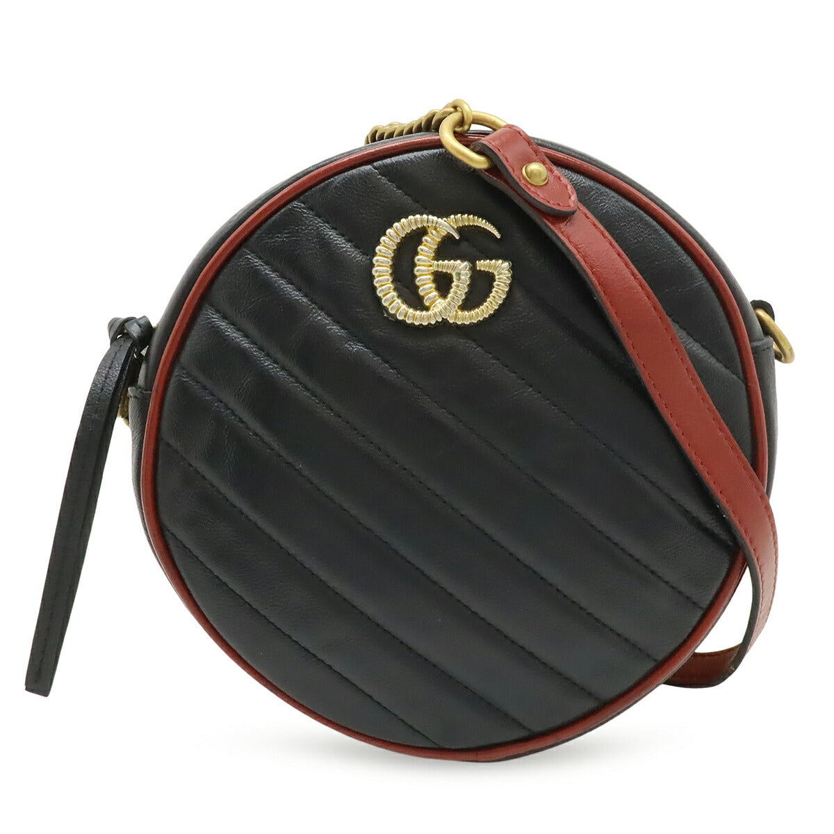 Gucci GG Marmont Quilted Leather Round Shoulder Bag