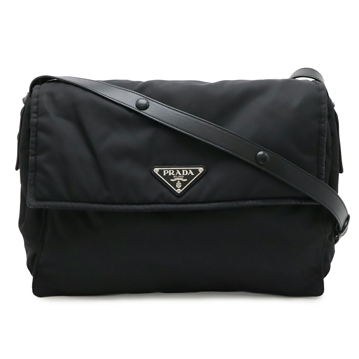 Prada Re-Nylon Leather Shoulder Bag