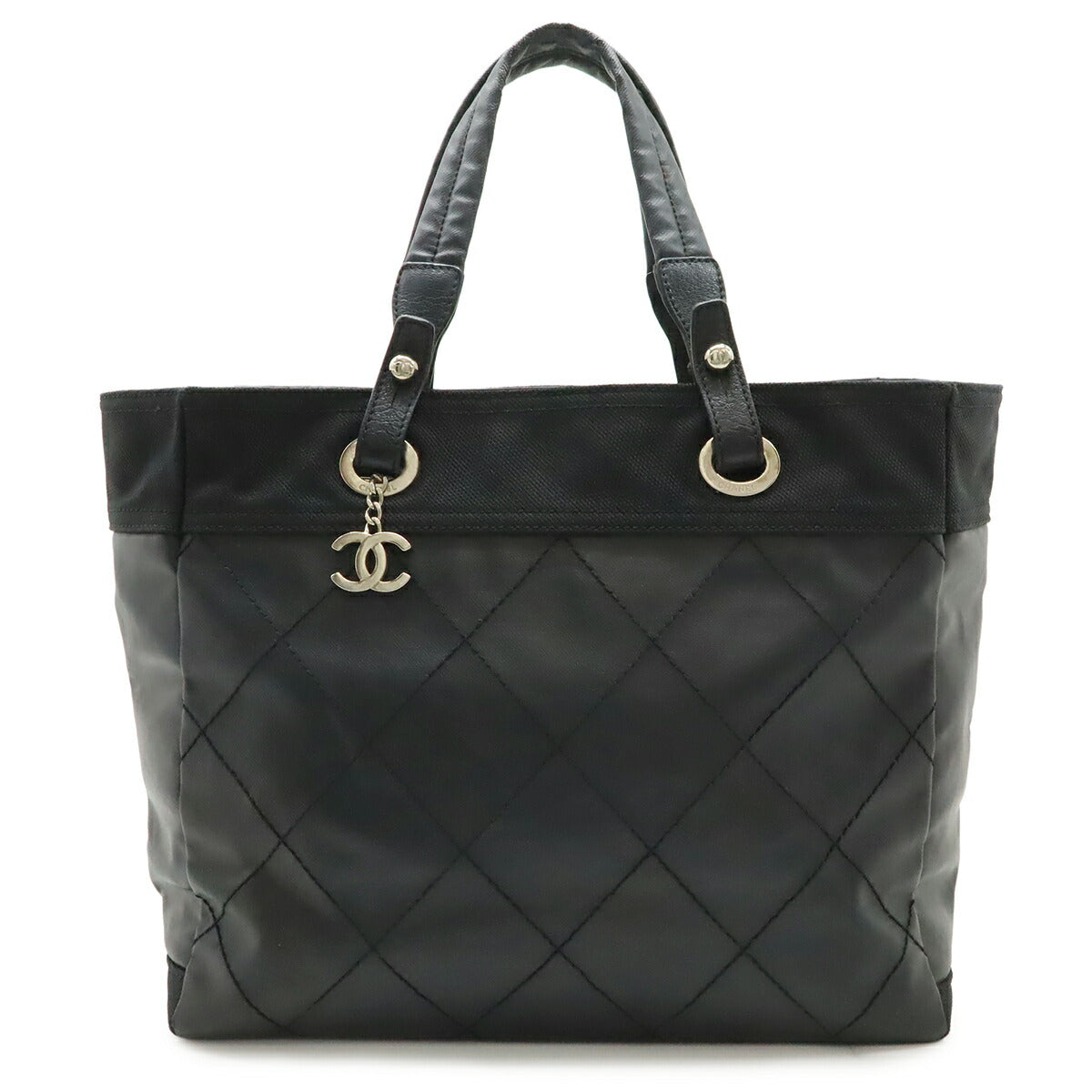 Chanel Paris-Biarritz Coated Canvas Tote Bag