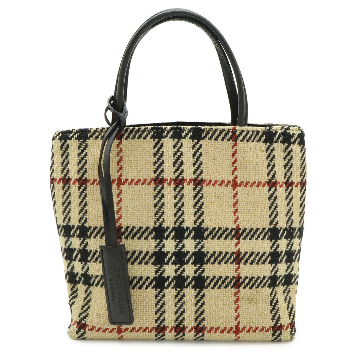 Burberry Wool Leather Handbag