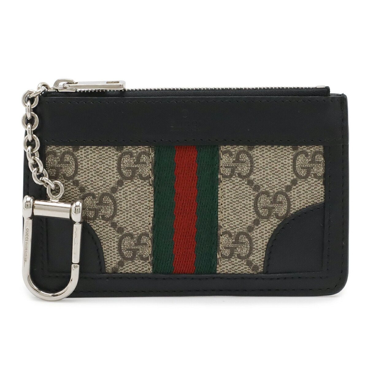 Gucci GG Supreme Canvas Leather Coin Case