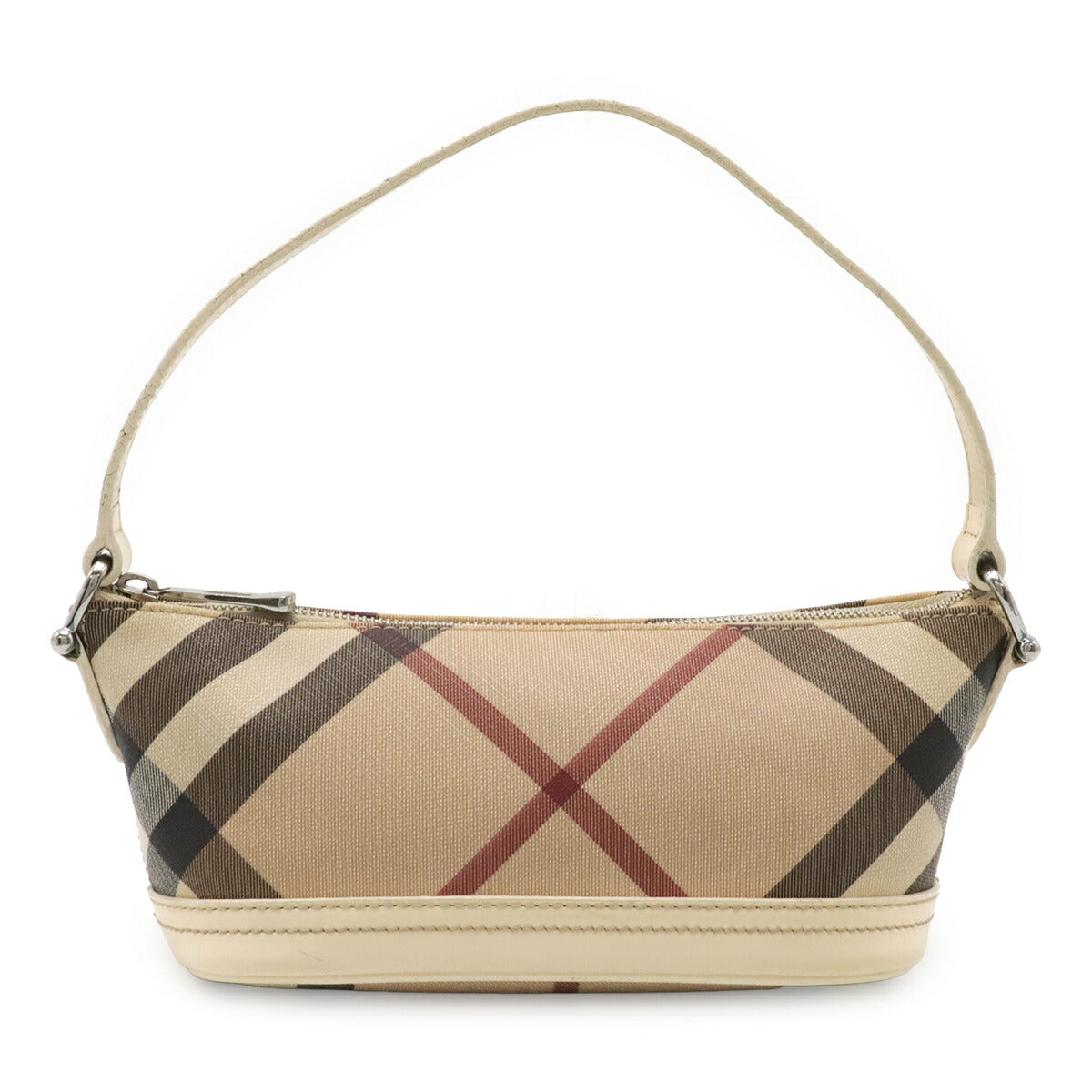 Burberry House Check Coated Canvas Pouch