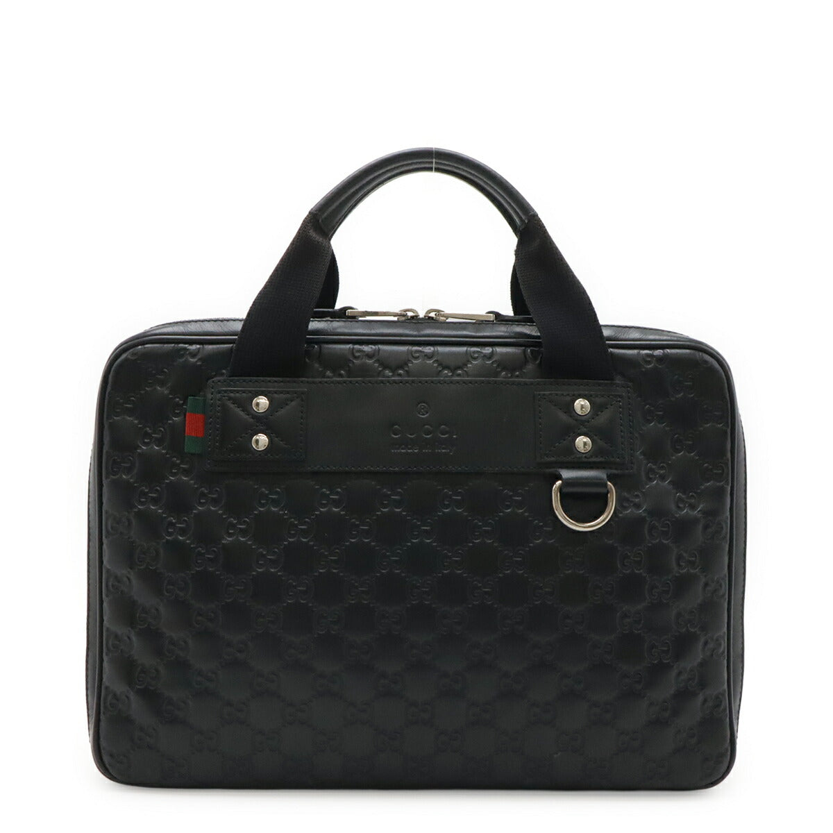Gucci Guccissima Rubber Leather Business Bag