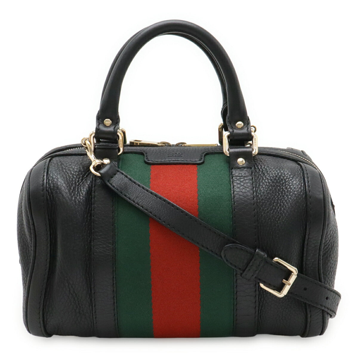 Gucci Leather 2way Boston Bag