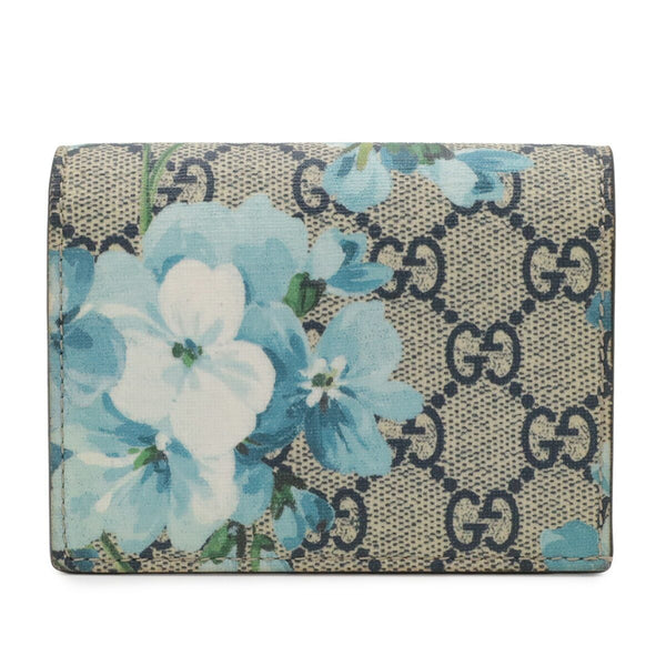 Gucci GG Blooms GG Supreme Compact Wallet