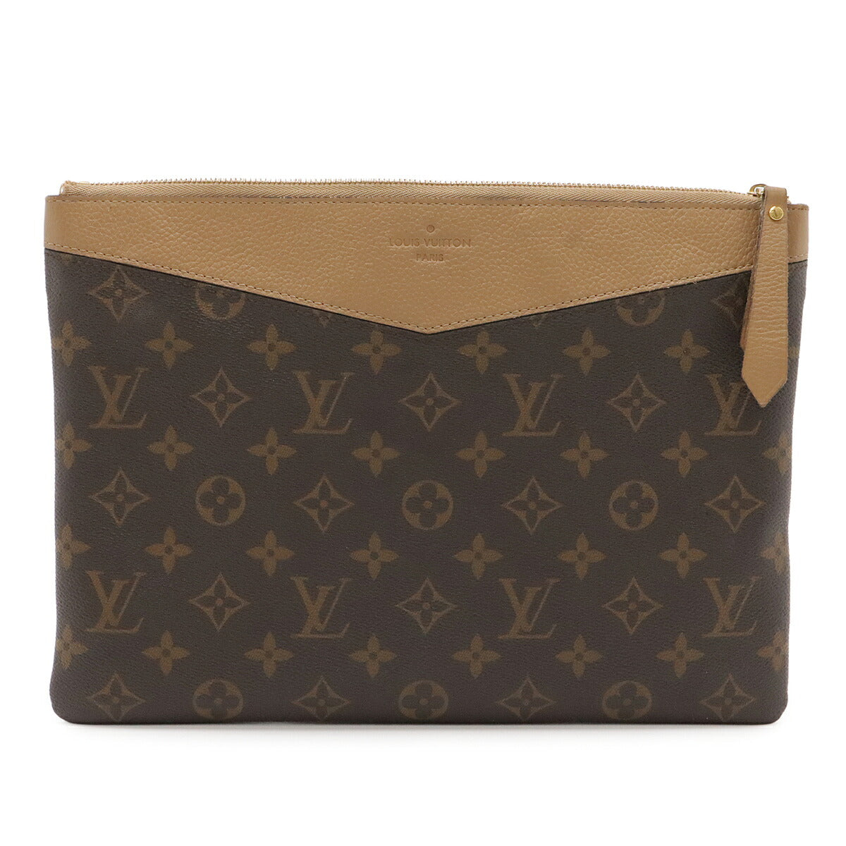 Louis Vuitton Monogram Leather Clutch Bag