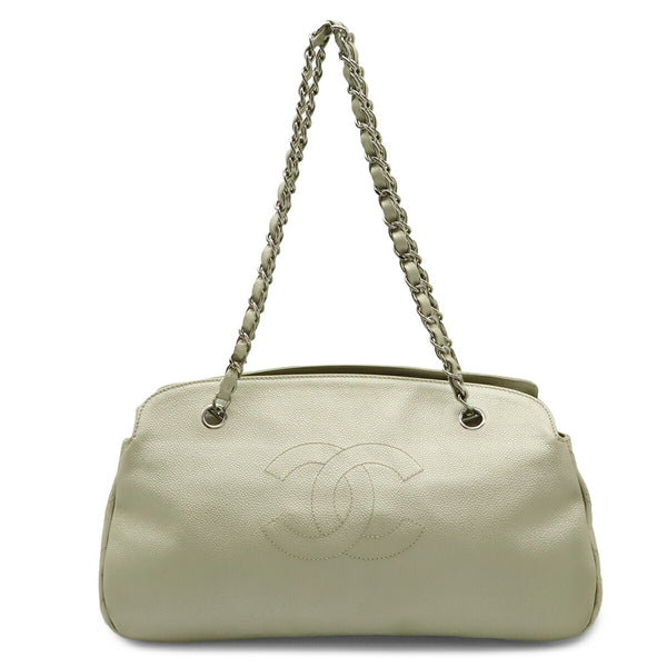 Chanel Coco Mark Caviar Leather Chain Shoulder Bag