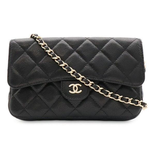 Chanel Caviar Skin Phone Case Shoulder Bag