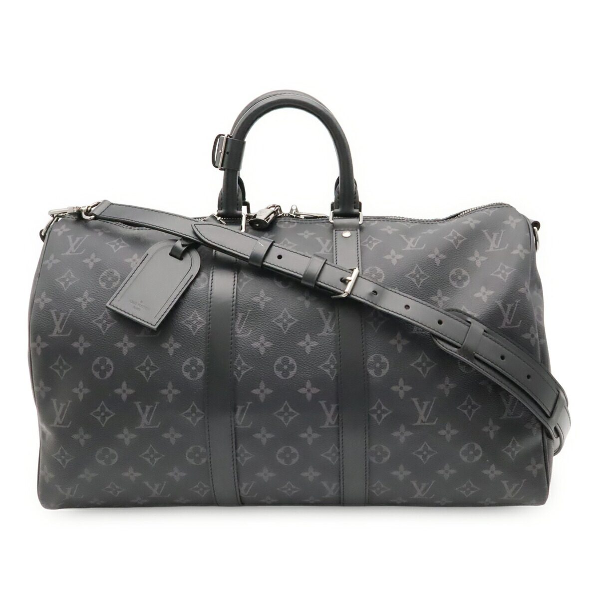Louis Vuitton Keepall Bandouliere Monogram Eclipse Boston Bag
