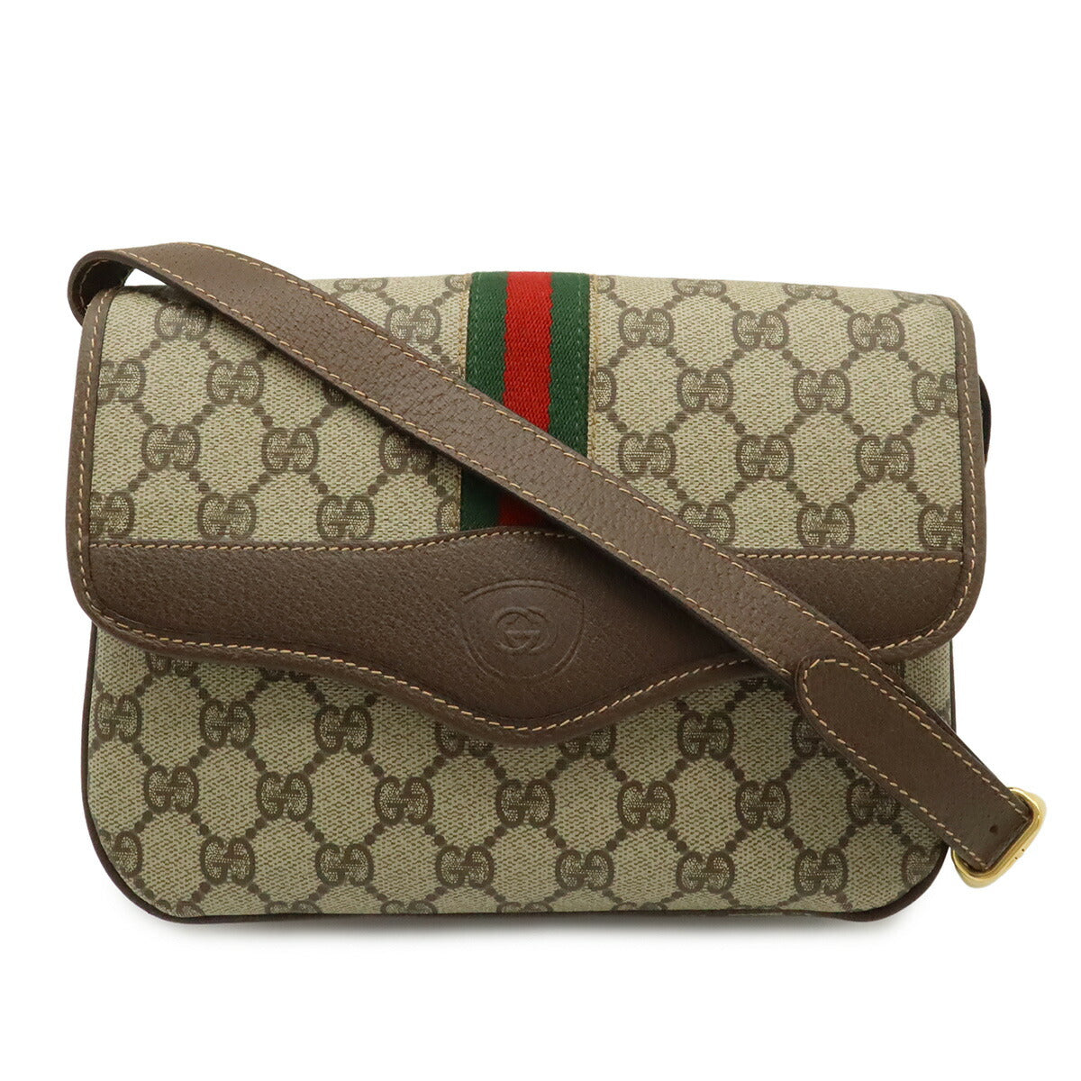 Gucci GG Plus Coated Canvas Shoulder Bag