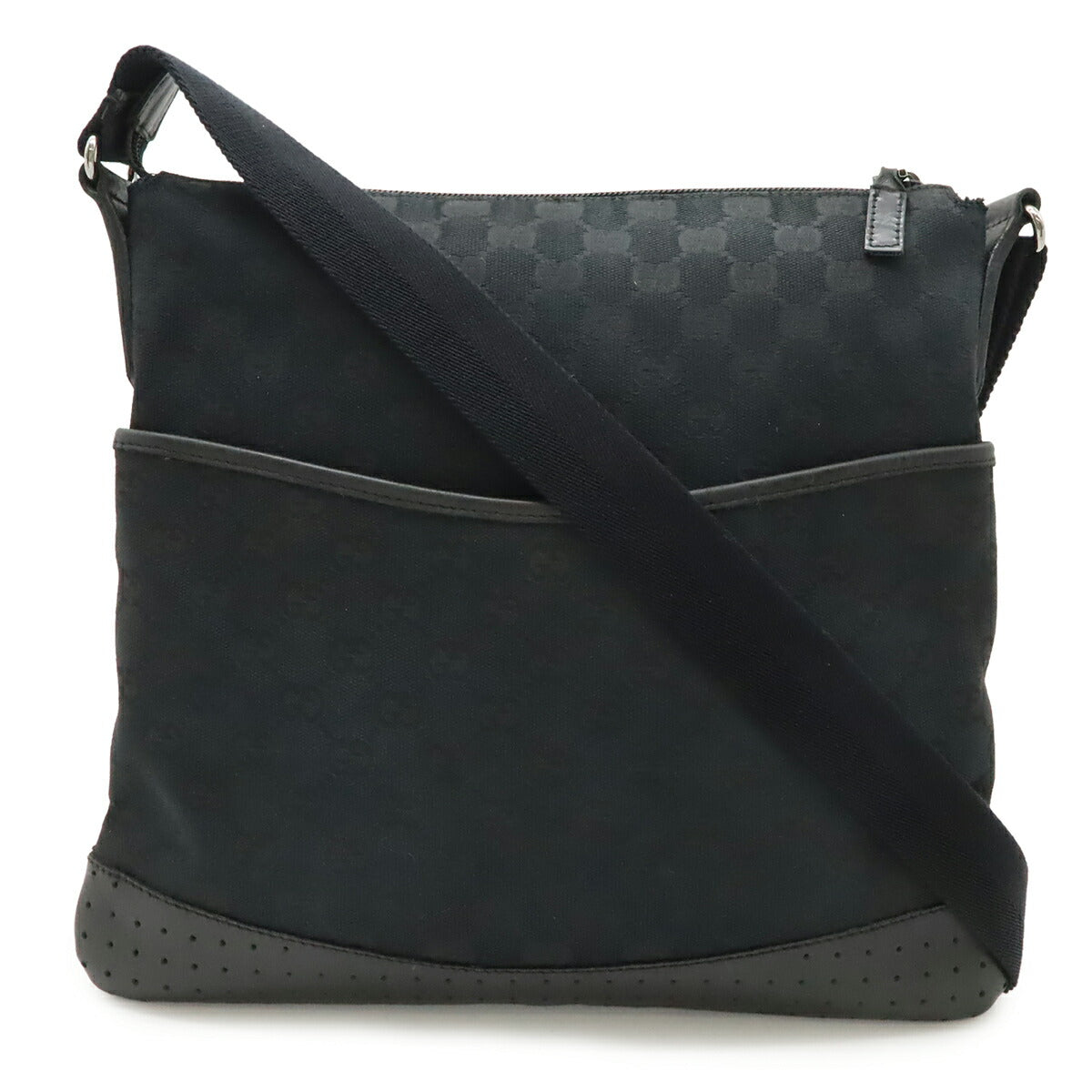 Gucci GG Canvas Leather Shoulder Bag