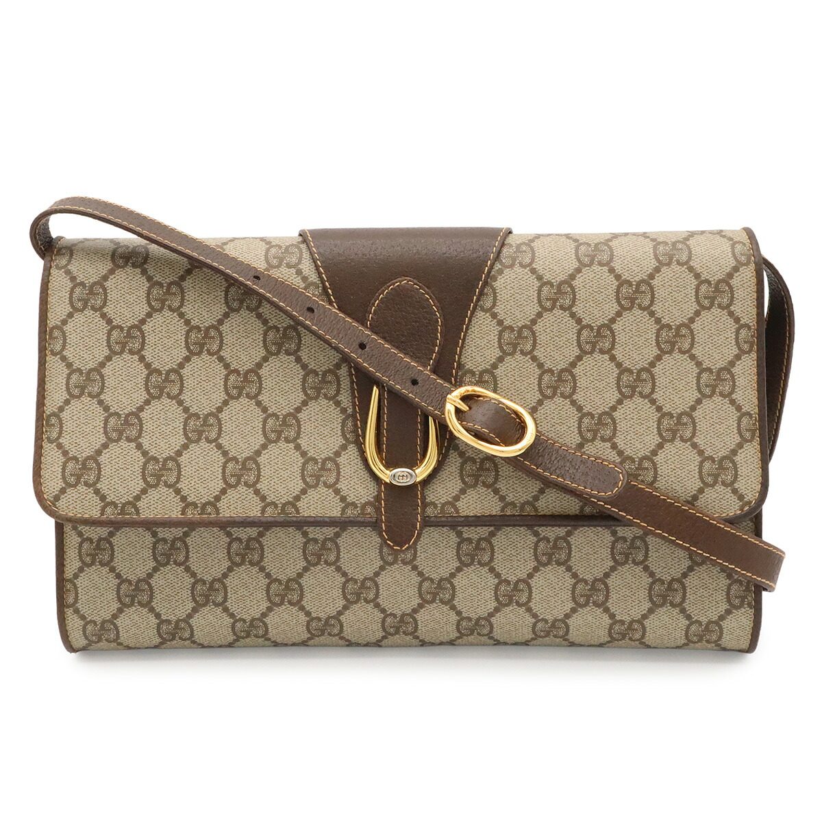 Gucci GG Plus Coated Canvas Shoulder Bag