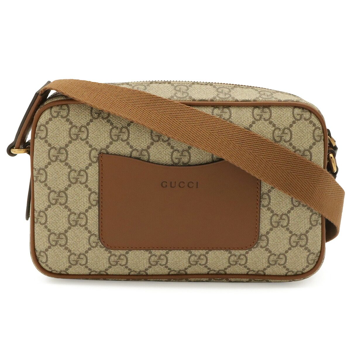 Gucci GG Emblem Coated Canvas Shoulder Bag