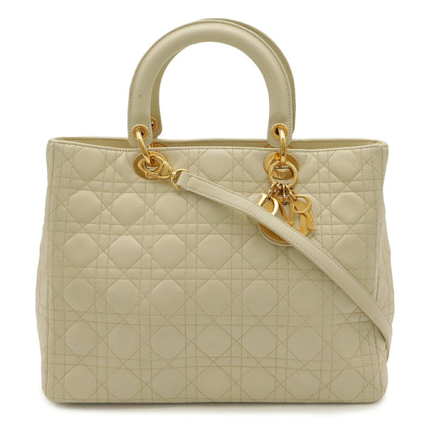 Christian Dior Lady Dior Leather 2way Bag