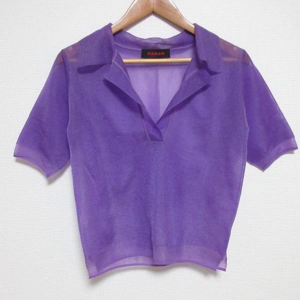 CABaN Nylon Polyester Sheer Polo Shirt