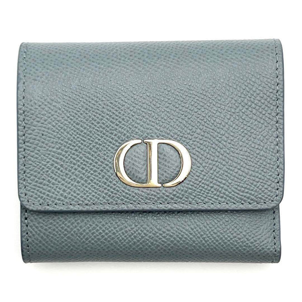 Christian Dior 30 MONTAIGNE Lotus Wallet Leather Wallet