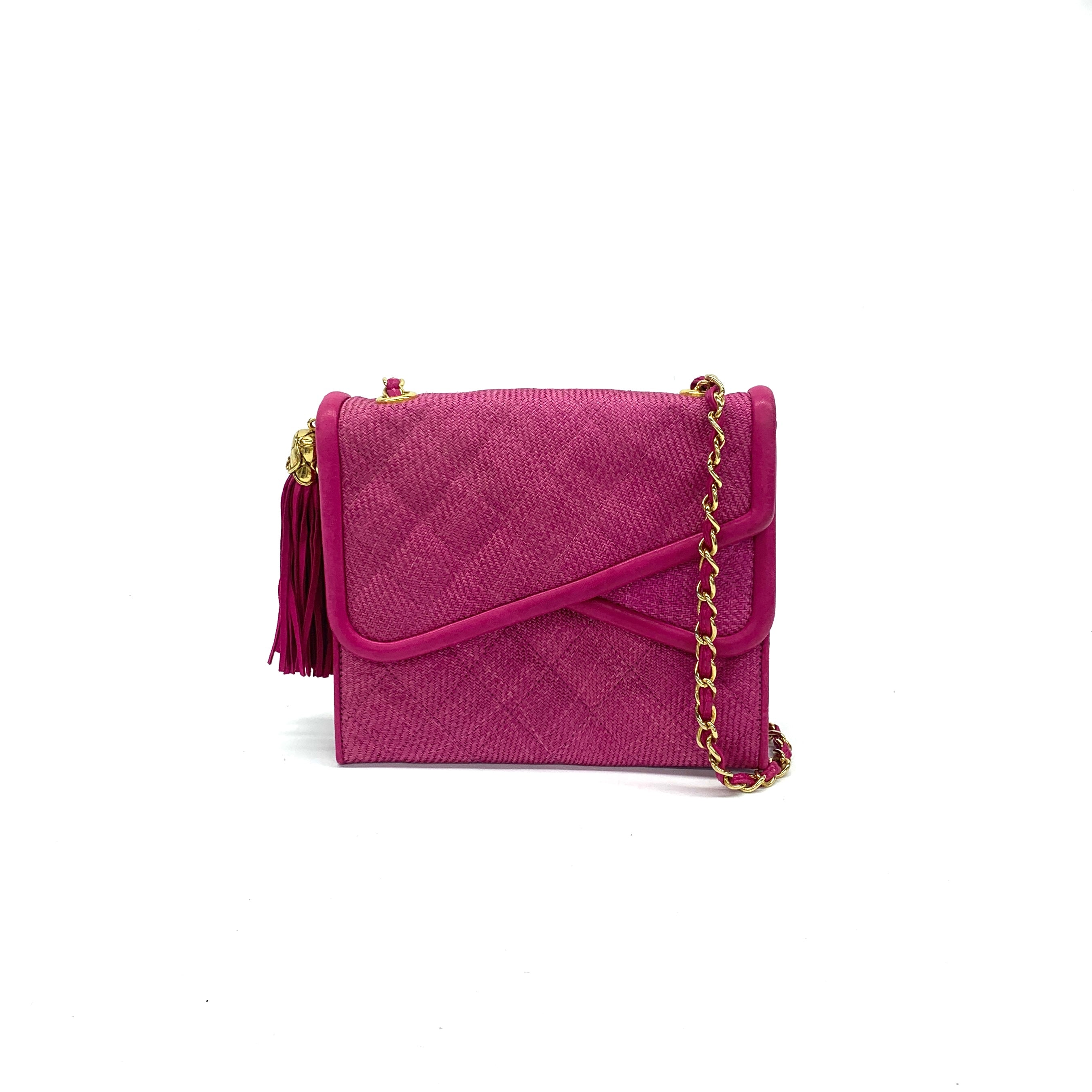 Chanel Raffia Shoulder Bag