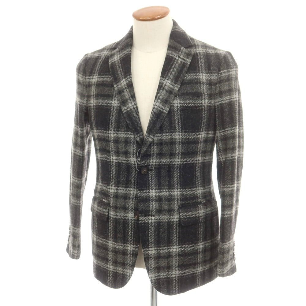 Royal Hem Wool Check Tailored Jacket