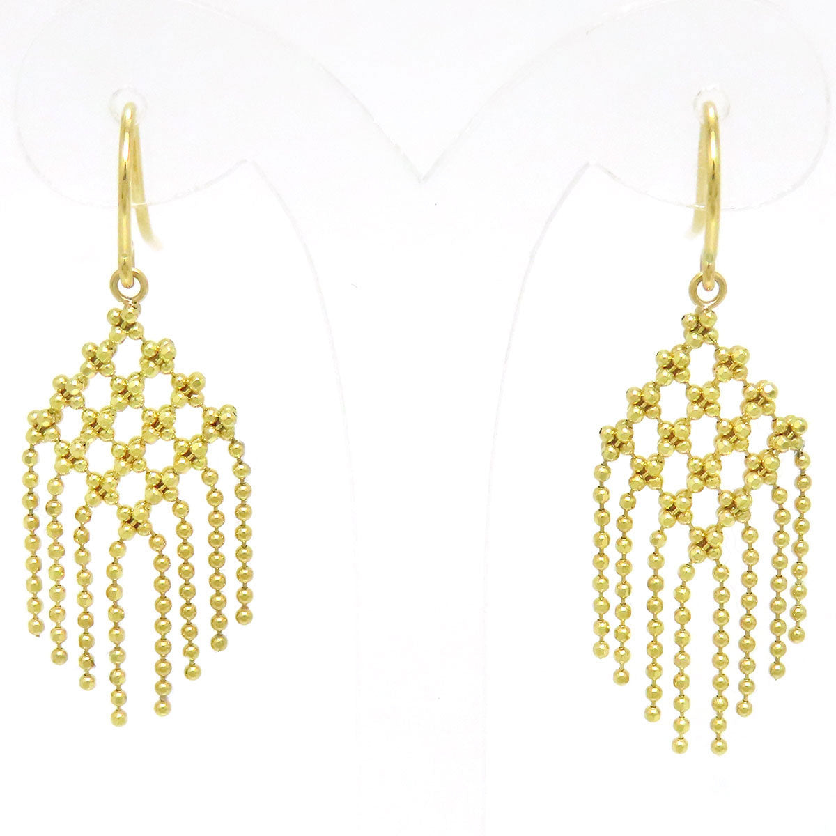 18k Gold Fringe Drop Earrings
