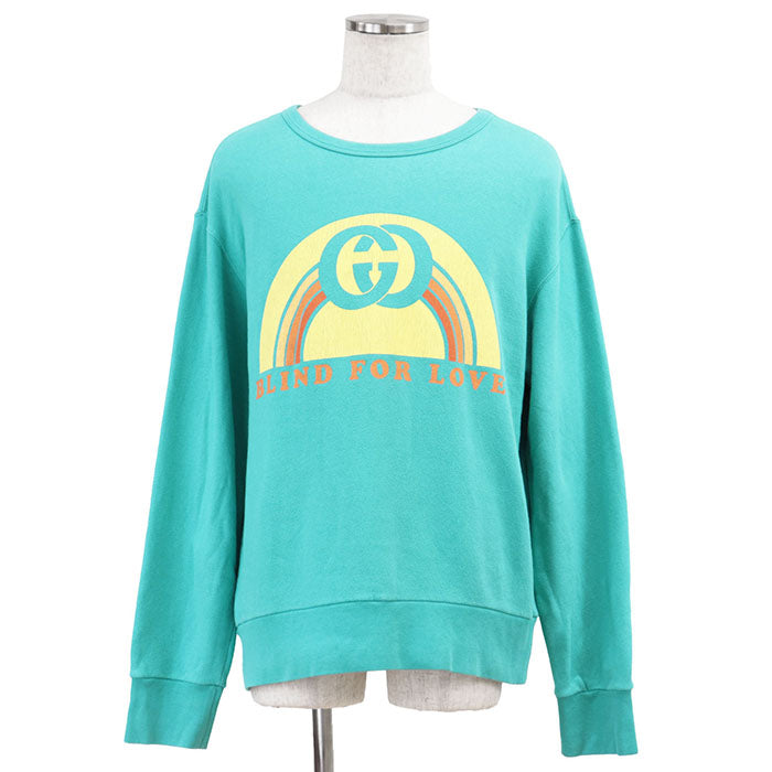 Gucci BLIND FOR LOVE GG Logo Cotton Sweatshirt