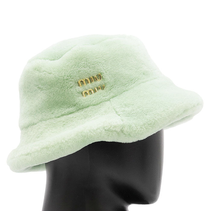 Miu Miu Sheepskin Bucket Hat