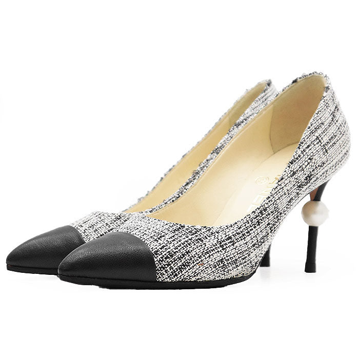 Chanel Tweed High Heel Pumps