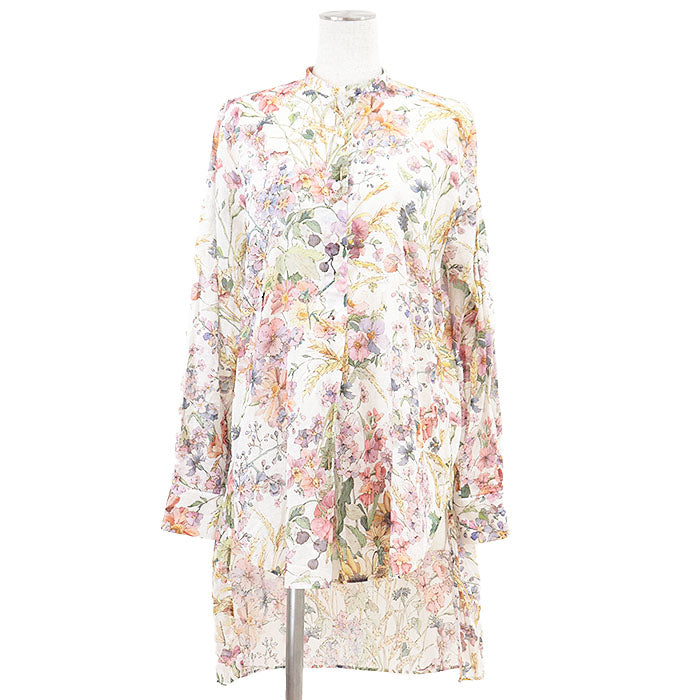 Christian Dior Embroidery Cotton Long Shirt